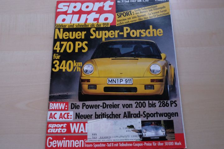 Deckblatt Sport Auto (07/1987)